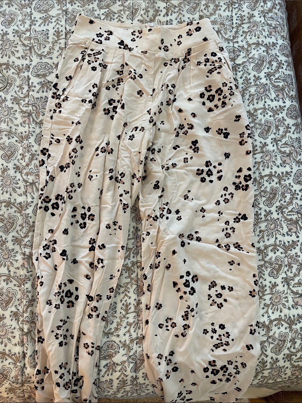 Stillwater Light Pink Floral Print Wide Leg Pants